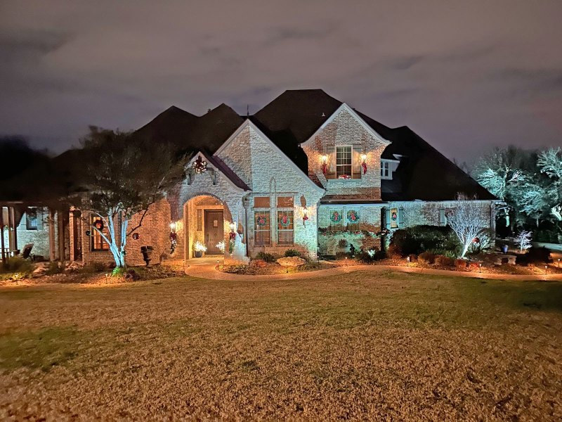 Home landscape lighting Argyle Texas