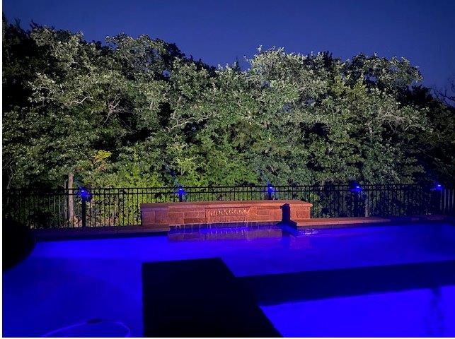 Oak Point Texas Pool Landscape Lighting